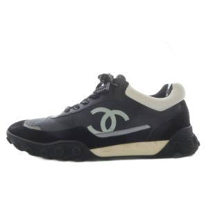 スニーカー ココマーク スエード 38 ブラック