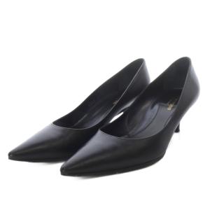 パンプス ハイヒール ポインテッドトゥ レザー 36 ブラック /YO4 GY57