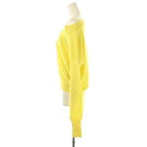 Maison Margiela ニット カットソー Vネック 長袖 XS イエロー /HK GY57