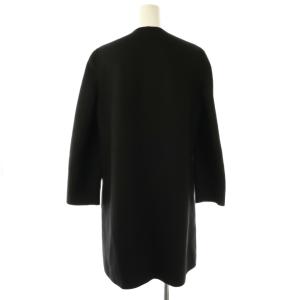 VALENTINO ノーカラーコート 40 ブラック