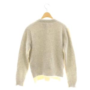 sacai luck ニット セーター プルオーバー ドッキング アンゴラ混 1 アイボリー グレー /CX GY57