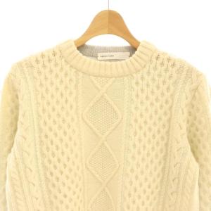 sacai luck ニット セーター プルオーバー ドッキング アンゴラ混 1 アイボリー グレー /CX GY57