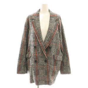 テーラードジャケット ダブル チェック 36 マルチカラー /DF GY57