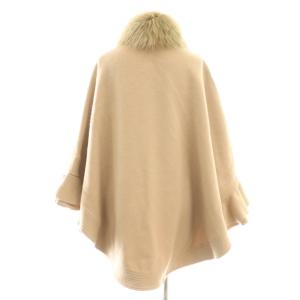 sov. ウール アンゴラ混 コート ポンチョ ベージュ /DF GY57