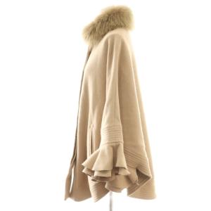 sov. ウール アンゴラ混 コート ポンチョ ベージュ /DF GY57
