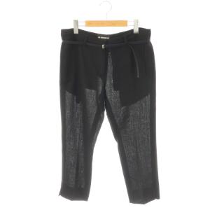 パンツ クロップド ウール 38 ブラック