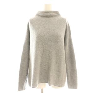 ニット セーター ボトルネック カシミヤ グレー /DF GY57
