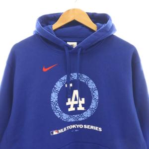 NIKE ドジャース MLB TOKYO SERIES パーカー L ブルー