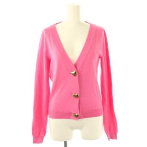 COUTURE カーディガン ハートボタン ニット I38 ピンク /ES GY20