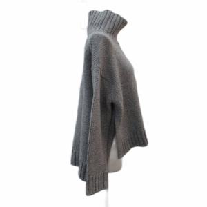 ATON ニット セーター 長袖 ハイネック 2 グレー /SM44 GY58