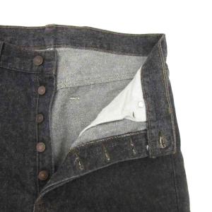 Levi's 501 91年製 90s ヴィンテージ 先染め デニムパンツ ボタンフライ チャコールブラック