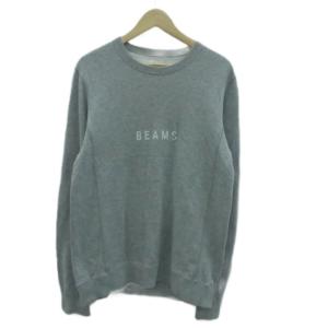 スウェット トレーナー クルーネック 長袖 L グレー ロゴプリント /HO16 GY58