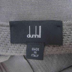 dunhill ポロシャツ 半袖 ポロカラー シルク L ブラウン 茶 /SY34 GY58