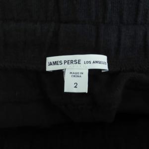 JAMES PERSE ベイカーパンツ ジョガーパンツ イージー アンクル丈 2 L 黒 ブラック /HO9 GY58