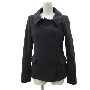 ステンカラーコート S ダークグレー ショート丈 01-0309621 /YS36 GY58