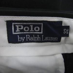 Polo by Ralph Lauren スラックスパンツ テーパードパンツ アンクル丈 32 黒 ブラック /SY1 GY61
