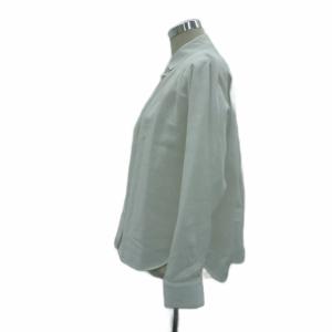 Drawer シャツ ブラウス 長袖 シルク混 38 M オフホワイト /HO43 GY61