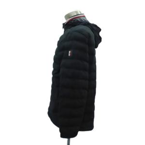 TOMMY HILFIGER パデッドキルトジャケット 中綿ジャケット スタンドカラー M 黒 ブラック MW0MW12463-BAS