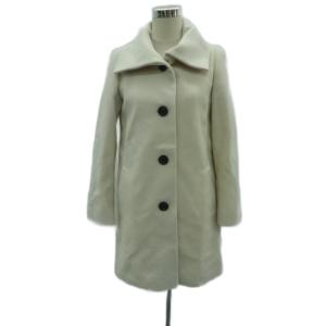 ステンカラーコート ロング丈 38 M オフホワイト /HO36 GY61