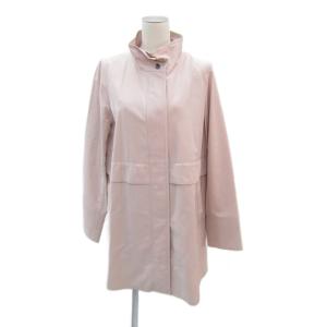 スタンドカラーコート スプリングコート ロング丈 38 M ピンク 11-581805 /SY48 GY61
