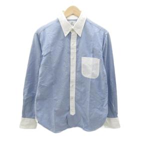 カジュアルシャツ 長袖 ボタンダウン BB2 M ブルー 青 /SY53 GY61