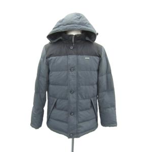 ダウンジャケット ミドル丈 M グレー フード付 1604-87403 /SY47 GY61