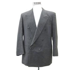 Ermenegildo Zegna スーツ セットアップ 上下 テーラードジャケット ダブルボタン 総裏地 ミドル丈 スラックスパンツ ロング丈