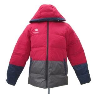 × アールニューボールド R.NEW BOLD ダウンジャケット O レッド 赤 グレー スタンドカラー