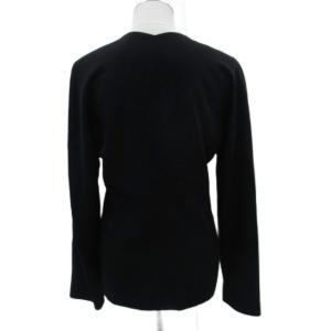 JURGEN LEHL ノーカラージャケット ミドル丈 L 黒 ブラック /SM4 GY61