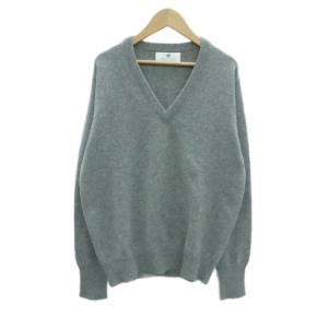 ピュアカシミヤ100% ニット プルオーバー 40 グレー