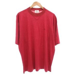 ヴィンテージ Tシャツ 半袖 M 麻 リネン シルク混 赤 レッド /AE GY53