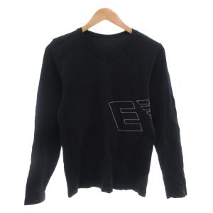 ロンT Tシャツ S 長袖 クルーネック 黒 ブラック /AE GY53