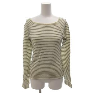 ニット アンゴラ 40 アイボリー 黒 ブラック ショルダーボタン バイカラー /FF GY53