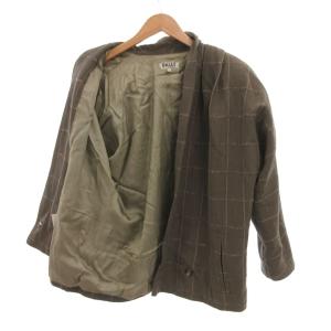 BALLY ジャケット チェック柄 ウール イタリア製 42 茶 ブラウン /JS GY53
