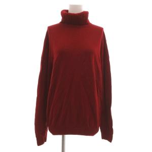ニット セーター 長袖 タートルネック 50 ボルドー 赤 レッド /JS GY53