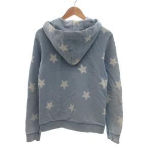 visvim ジップアップパーカー 星柄 総柄 1 ライトブルー 白 ホワイト /JS GY53