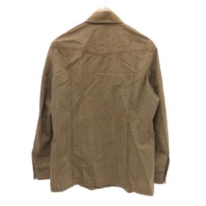 BURBERRY LONDON シャツ ジャケット ロゴボタン 襟チェック M 茶 ブラウン /JS GY53