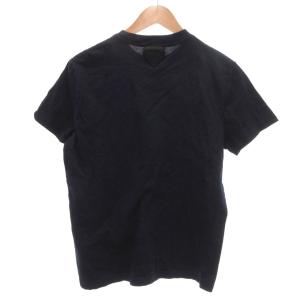 PRADA Tシャツ 半袖 トライアングル M 紺 ネイビー /JS GY53