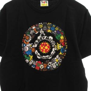 A BATHING APE BABYMILO Tシャツ 半袖 プリント L 黒 ブラック /JS GY53