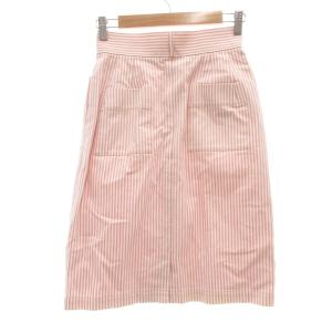 Christian Dior Sports ヴィンテージ スカート ストライプ柄 M ピンク ホワイト /UO GY53