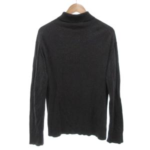 BURBERRY BLACK LABEL タートルネック セーター カシミヤ混 薄手 3 ダークグレー系 /UO GY53