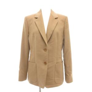 テーラード ジャケット ブレザー アンゴラ混 38 キャメル系 /UO GY53