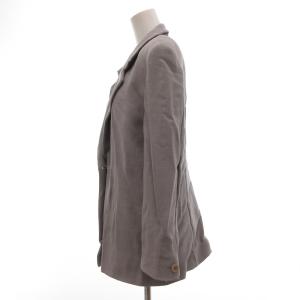 Max Mara テーラードジャケット シングル 総裏地 48 グレー /JS GY53