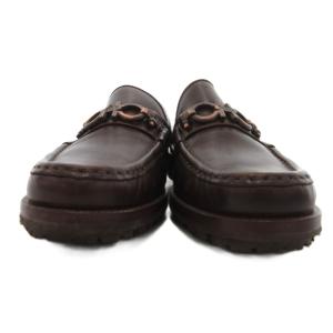 Salvatore Ferragamo ホースビットローファー ガンチーニ レザー 5.5 茶 ブラウン /JS GY53