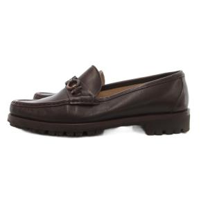 Salvatore Ferragamo ホースビットローファー ガンチーニ レザー 5.5 茶 ブラウン /JS GY53
