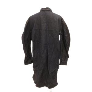 MARNI デニムシャツ 長袖 ドロップショルダー オーバーサイズ 38 インディゴブルー /JS GY53