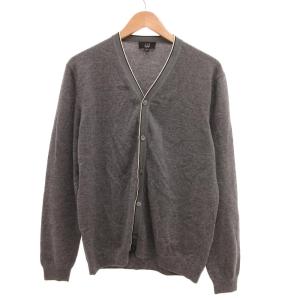 カーディガン ニット ウール カシミヤ混 L グレー /JS GY53