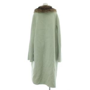FOXEY チンチラファー付カシミヤコート F ライトグリーン 16057-AC0312-2