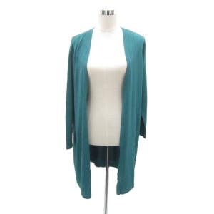 カーディガン ロング丈 前開き 13 グリーン 緑 /SY42 GY61