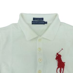 RALPH LAUREN ビッグポニー ポロシャツ ポロカラー 半袖 S オフホワイト ナンバリング 1 /HO61 GY61